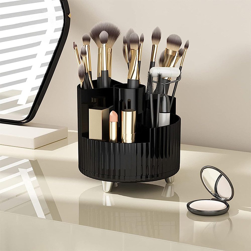 TUWENA Make-Up Organizer Kosmetik Make Up Organizer 360°Drehbarer Pinsel Organizer