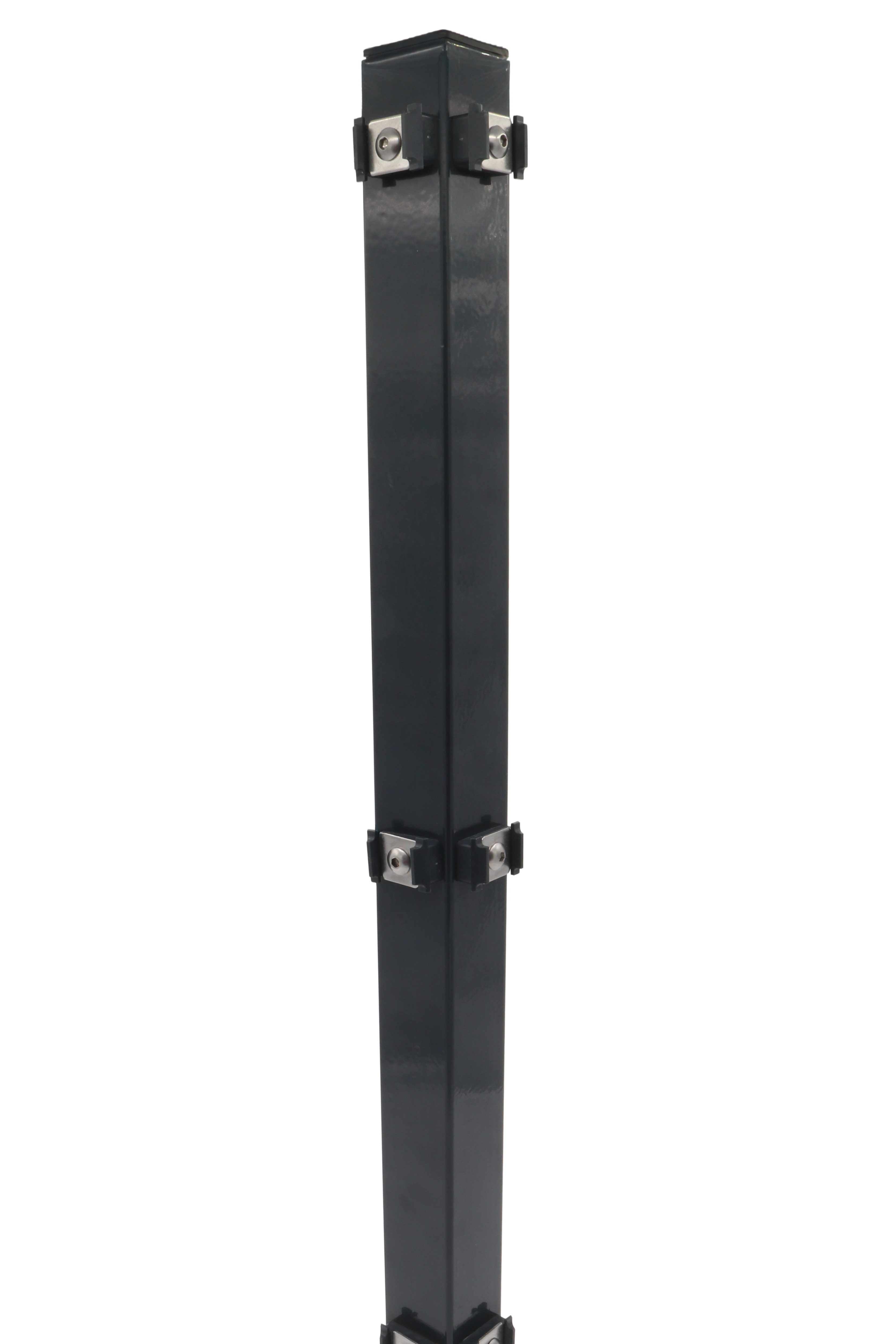 Terrasse2000 Eckpfosten Eckpfosten 60 x 60 mm für Zaunhöhe 63cm 120cm Anthrazit