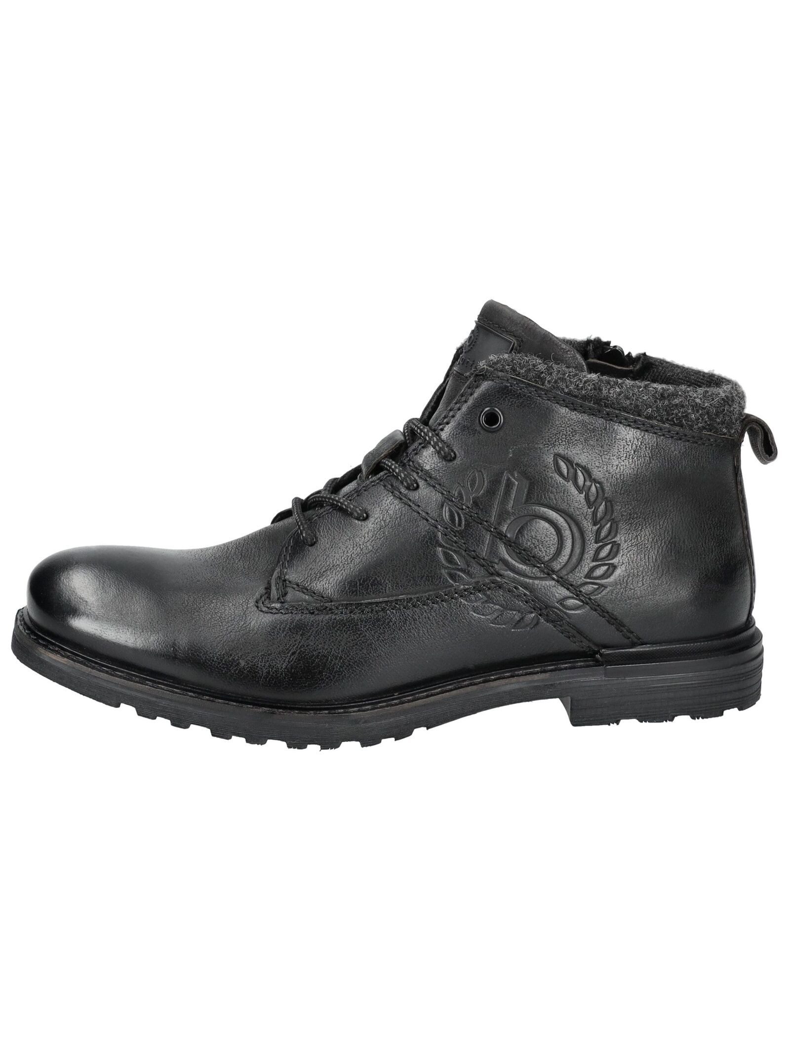bugatti bugatti Stiefelette Leder Schnürstiefelette