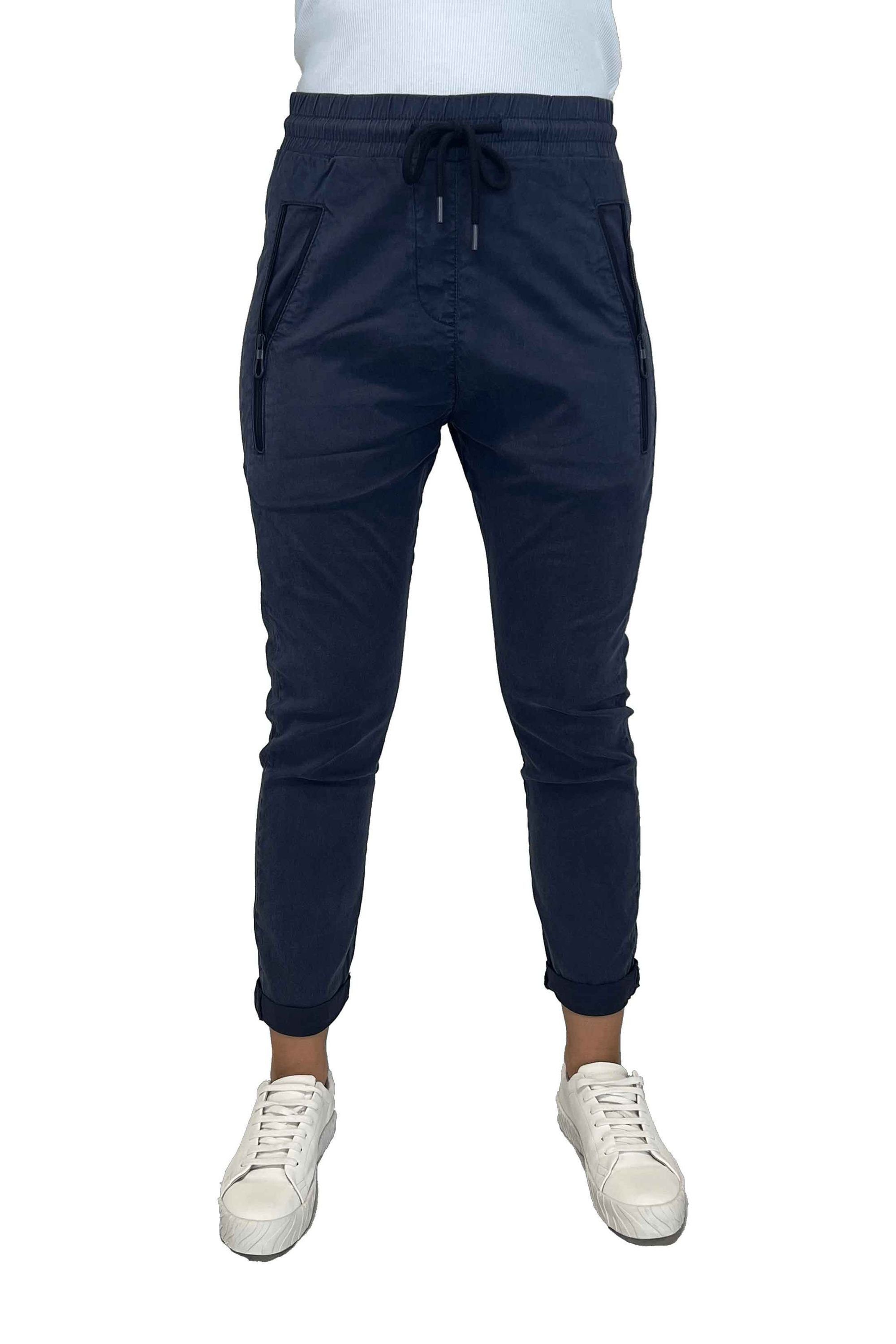 Zhrill Chinos Jogger Pants FABIA Navy (0-tlg) angenehmer Tragekomfort