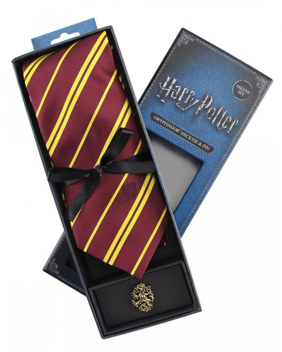Metamorph Horror-Shop Dekofigur Original Harry Potter Gryffindor Krawatte mit Pin