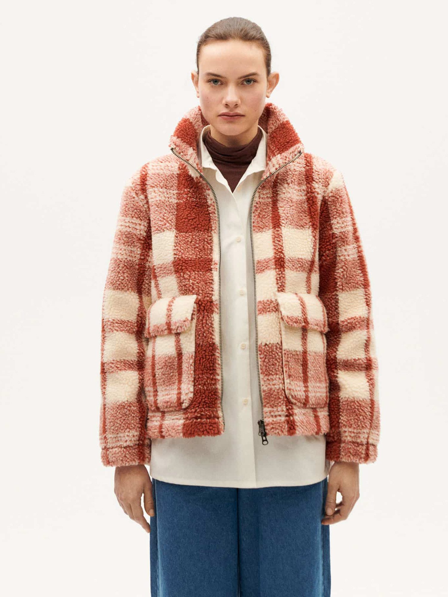 Thinking Mu Fleecejacke Picnic Checks Sophie Jacket