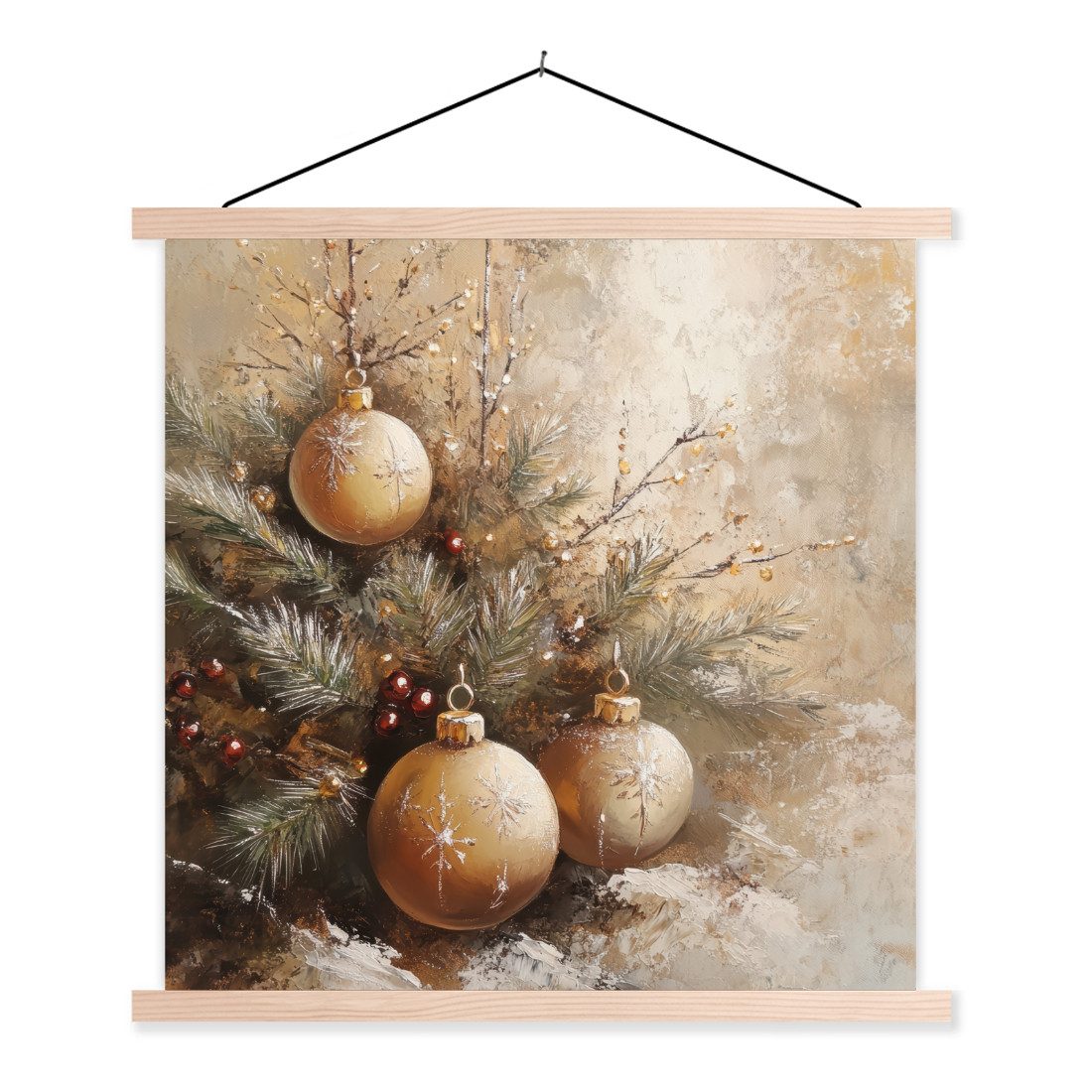 MuchoWow Poster Weihnachten - Kugeln - günstig online kaufen