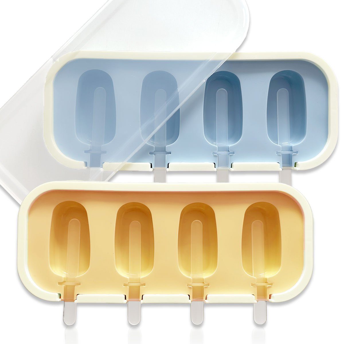 mixed 24 Eisform 2er Set Silikon Mini Stieleisform Stabeis Eis am Stiel