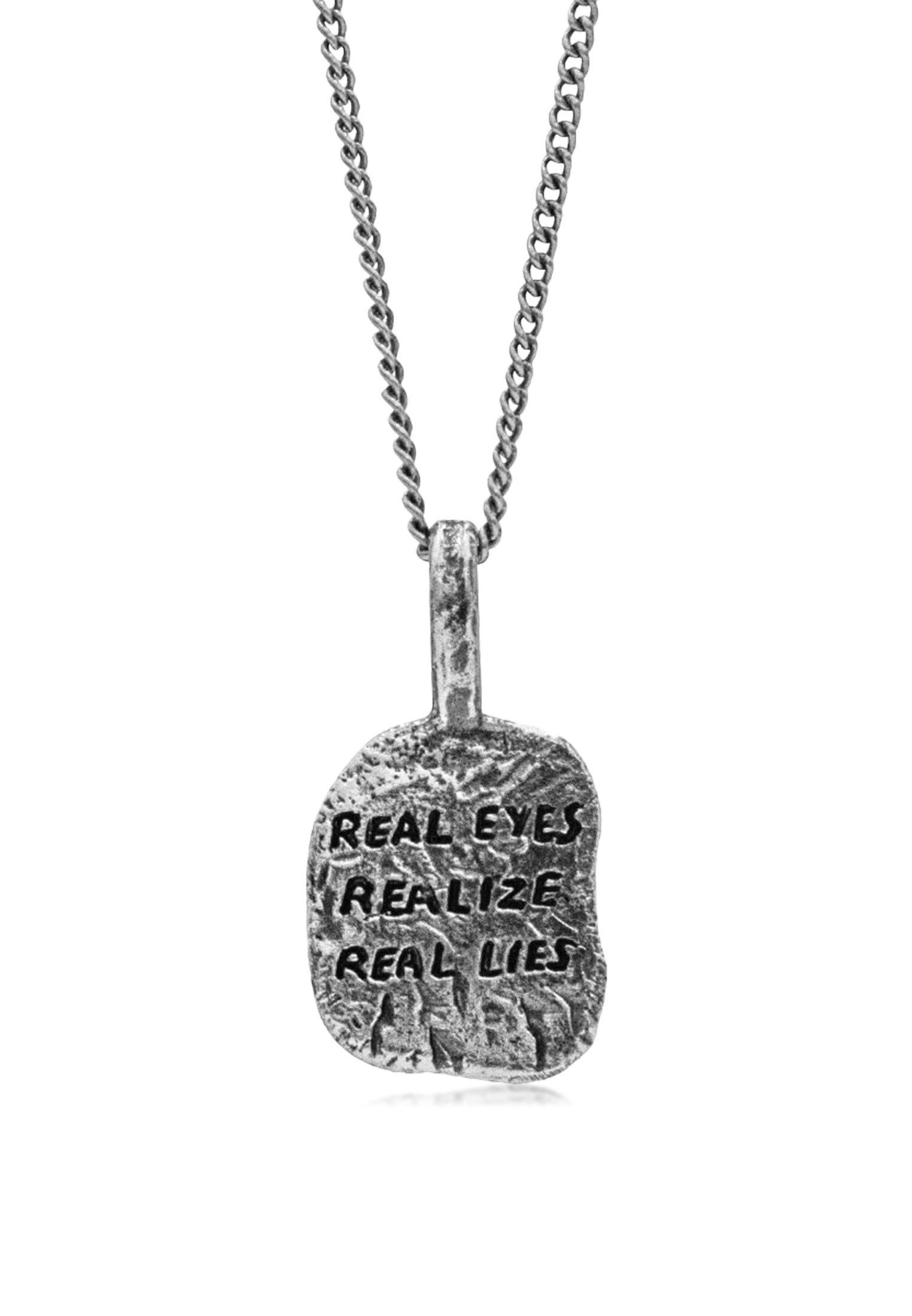 HAZE & GLORY Kette mit Anhänger Anhänger - Real Eyes 925 Silber