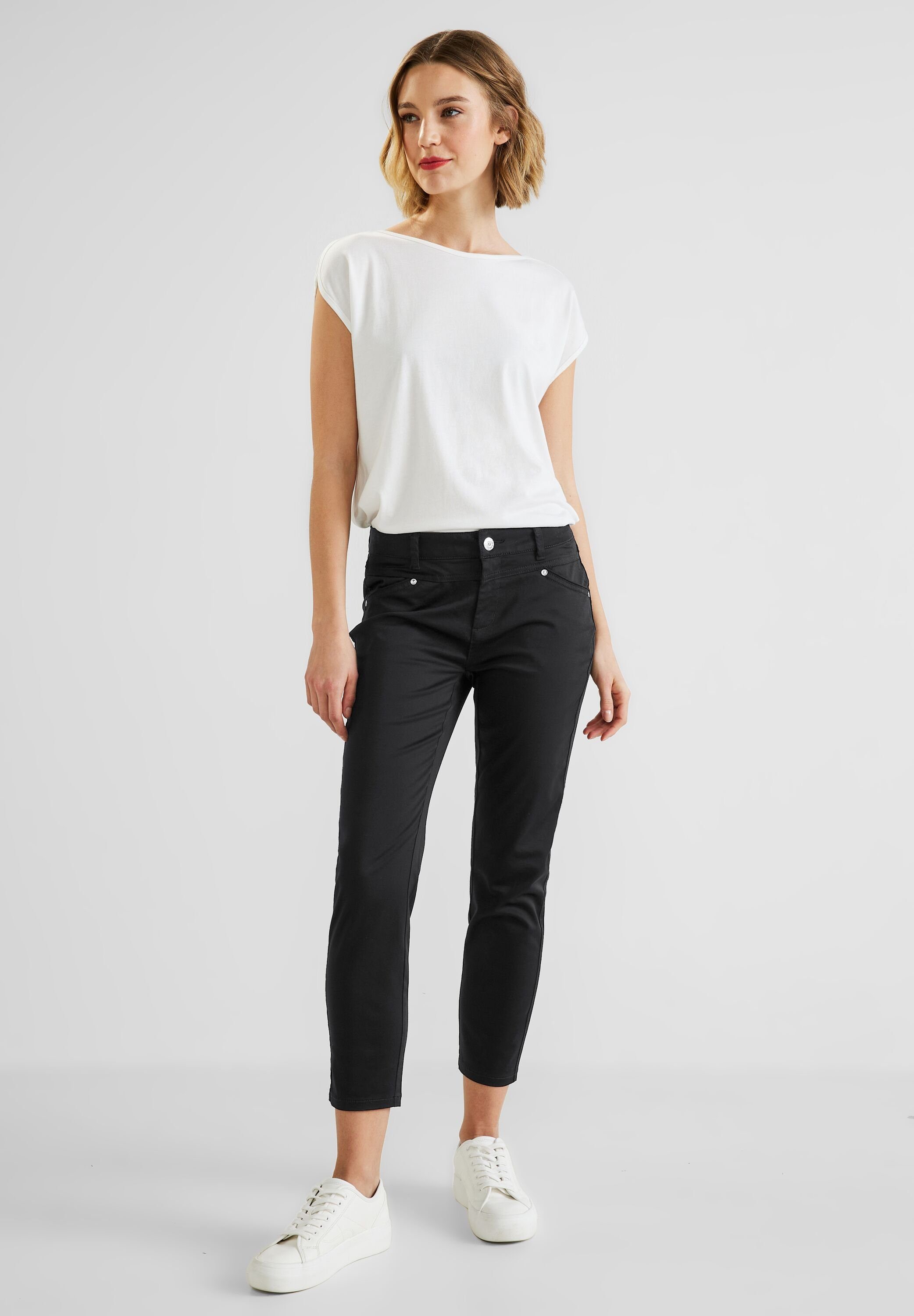 STREET ONE 5-Pocket-Hose, CasuaL Fit Damenhose