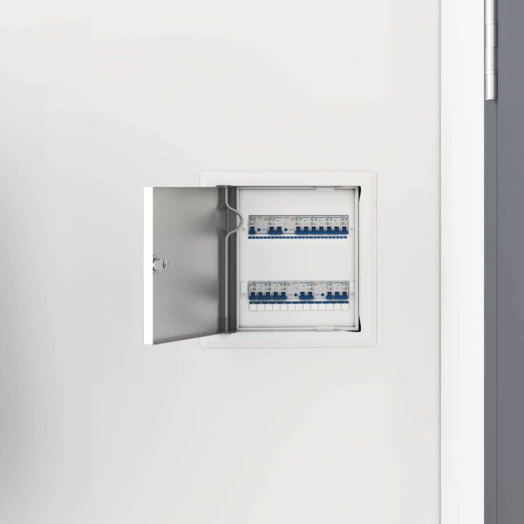 vidaXL Revisionsklappe, Zugangsklappe 2 pcs Weiß 23 x 23 x 3 cm Stahl