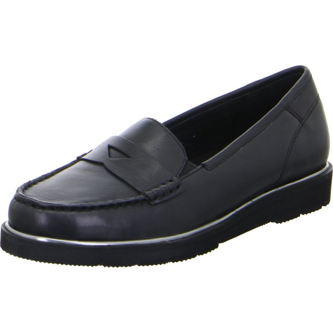 - Dallas 049609 Ara Damen Ara schwarz Slipper Glattleder Slipper Schuhe,