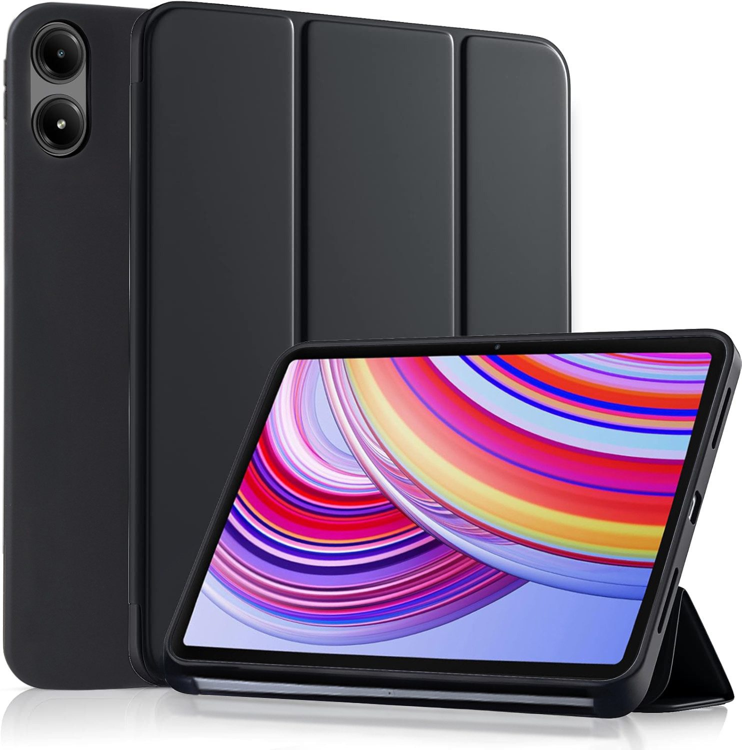 CLM-Tech Tablet-Hülle für Xiaomi Redmi Pad Pro 2024 12,1 Zoll, Standfunktion, Magnetverschluss, Auto Schlaf/Wach Funktion