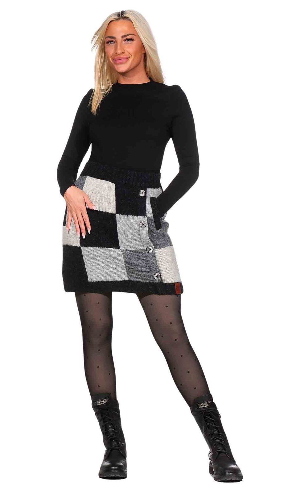 KUNST UND MAGIE Strickrock Bunter Patchwork günstig online kaufen