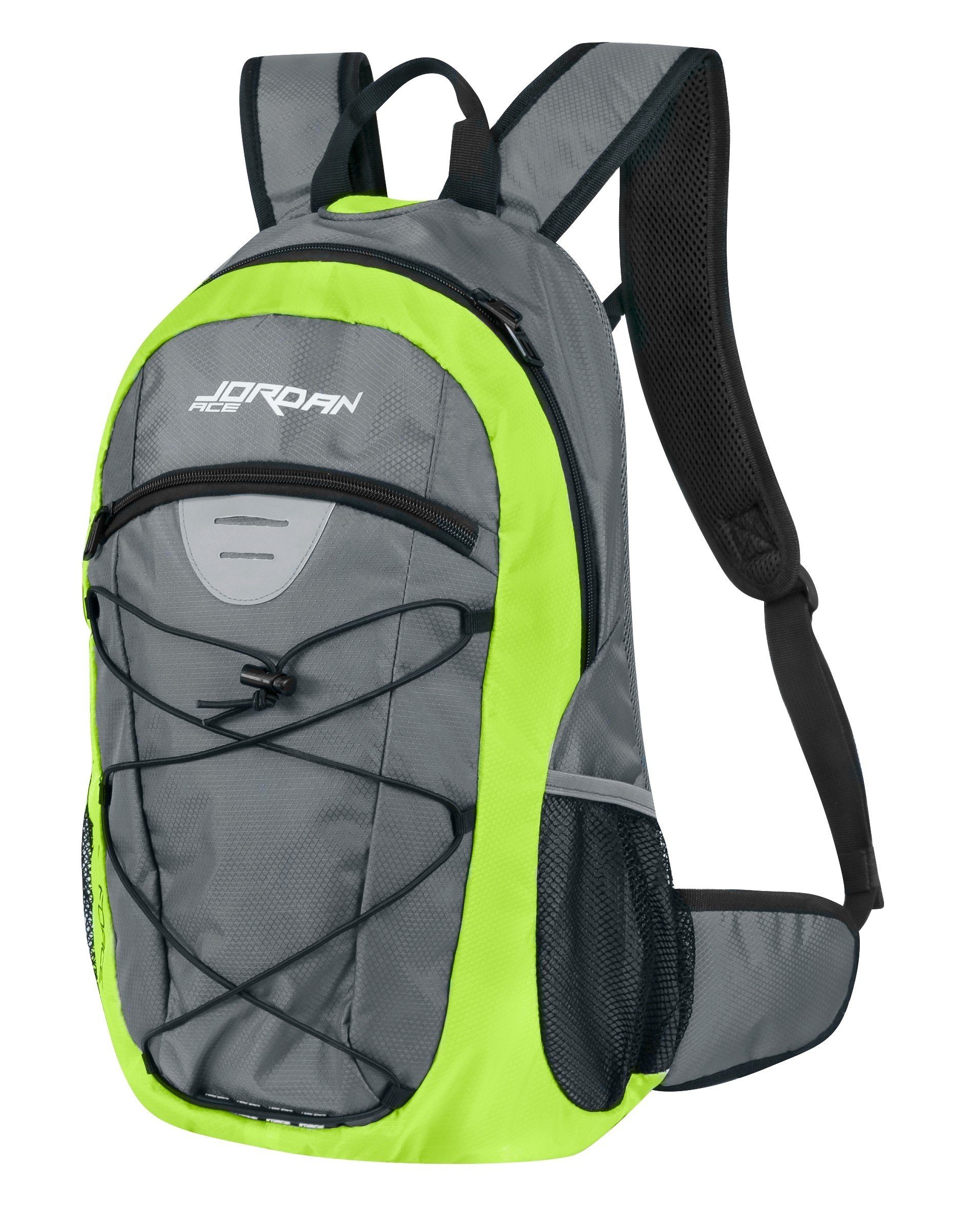 FORCE Fahrradrucksack Rucksack FORCE JORDAN ACE 20 L gelb-grau