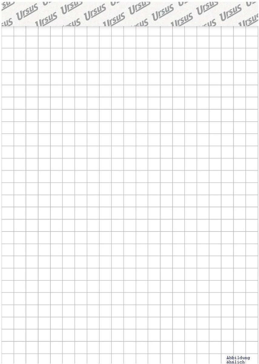 Ursus - Ludwig Bähr Notenblock Notizblock A6 kariert 60g/qm 48 Blatt