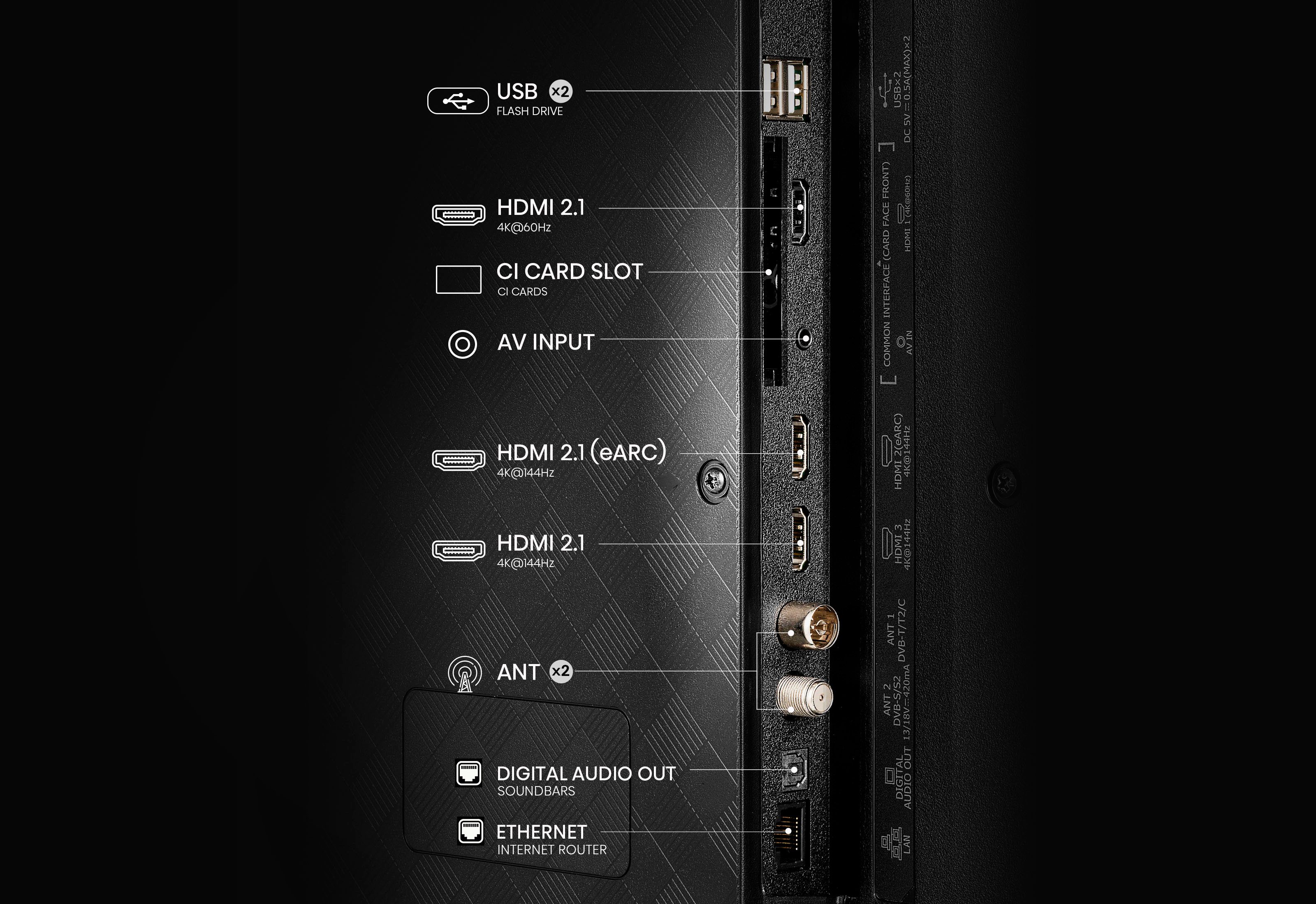 Hisense 50E77Q PRO QLED-Fernseher (126 cm/50 Zoll, 4K Ultra HD, Smart-TV, 4K UHD QLED)