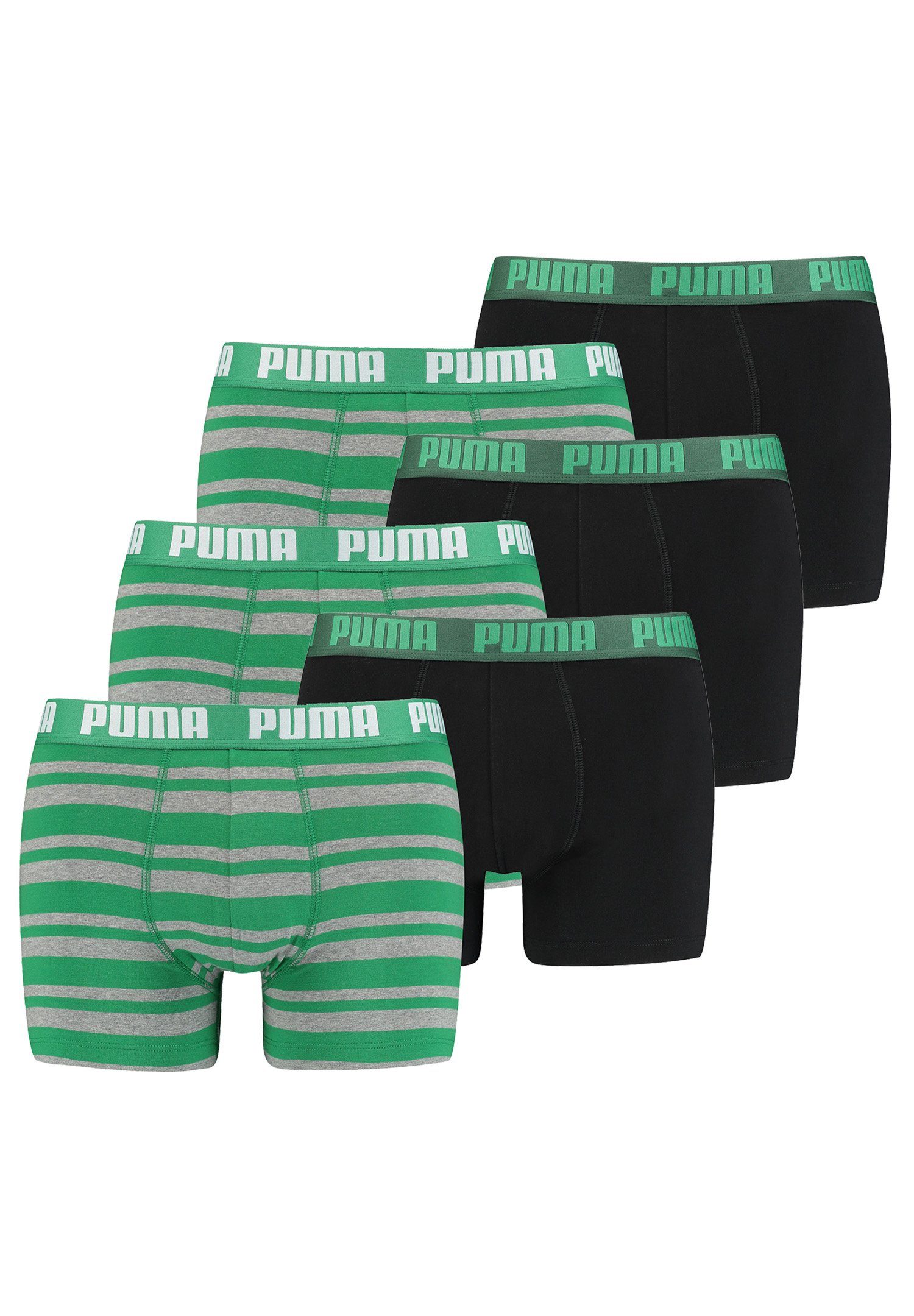 PUMA Boxershorts HERITAGE STRIPE BOXER 6er Pack