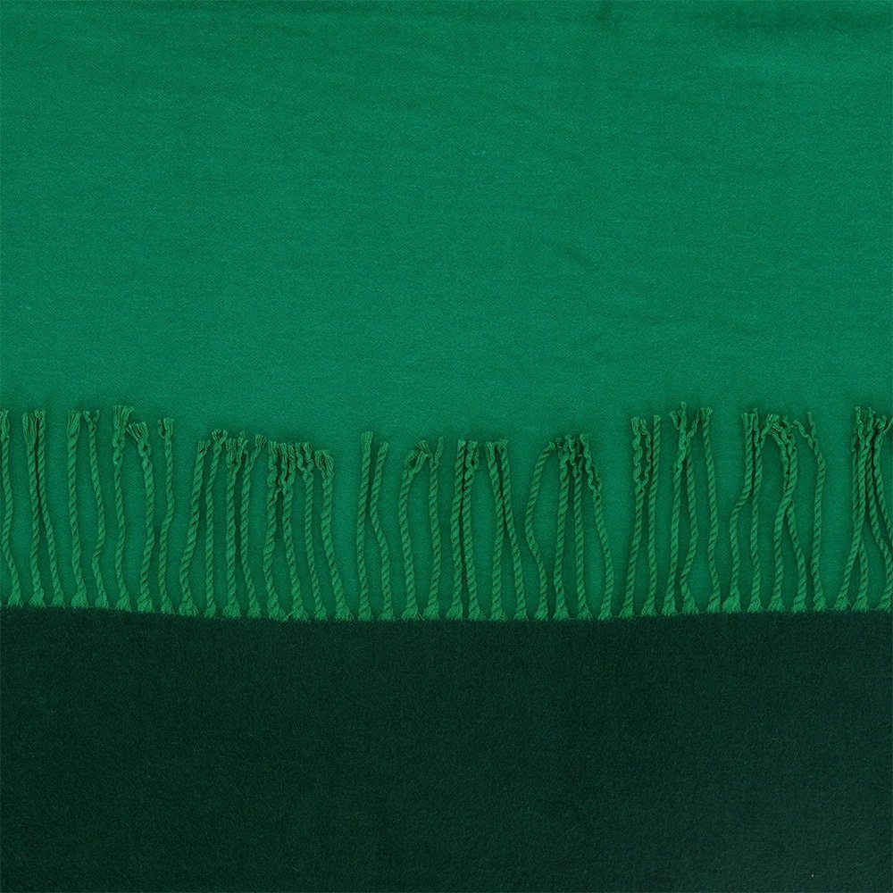 Modeschal halsüberkopf grün zweifarbiger Accessoires Uni-Schal Schal,