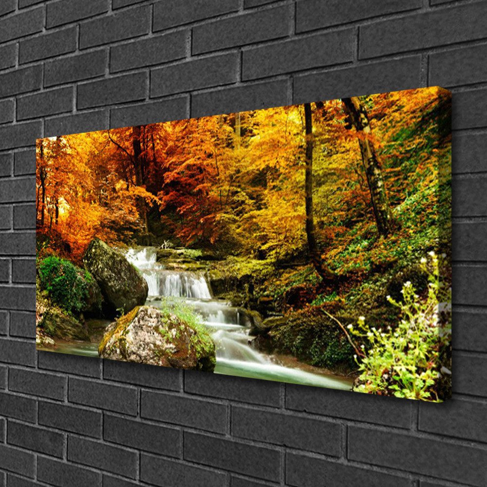 Tulup Leinwandbild Wandbild Canvas Groß Bilder Wohnzimmer Schlafzimmer Aufhängefertig, Herbstlandschaft – Bild 3 von 5