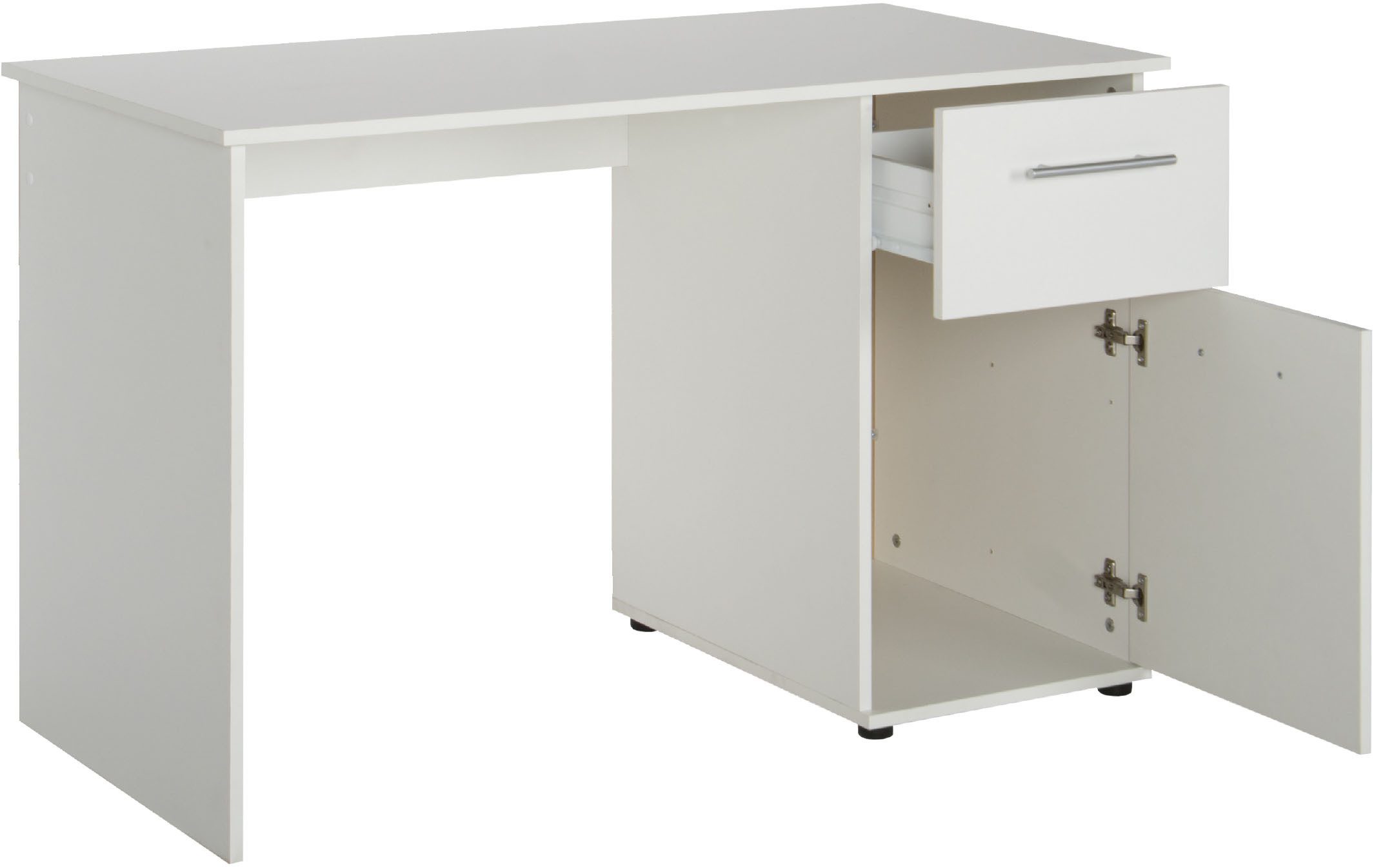 VOGL Möbelfabrik Schreibtisch Tobi, mit einer Tür und einem Schubkasten, optional mit Tastaturauszug, Breite 115 cm