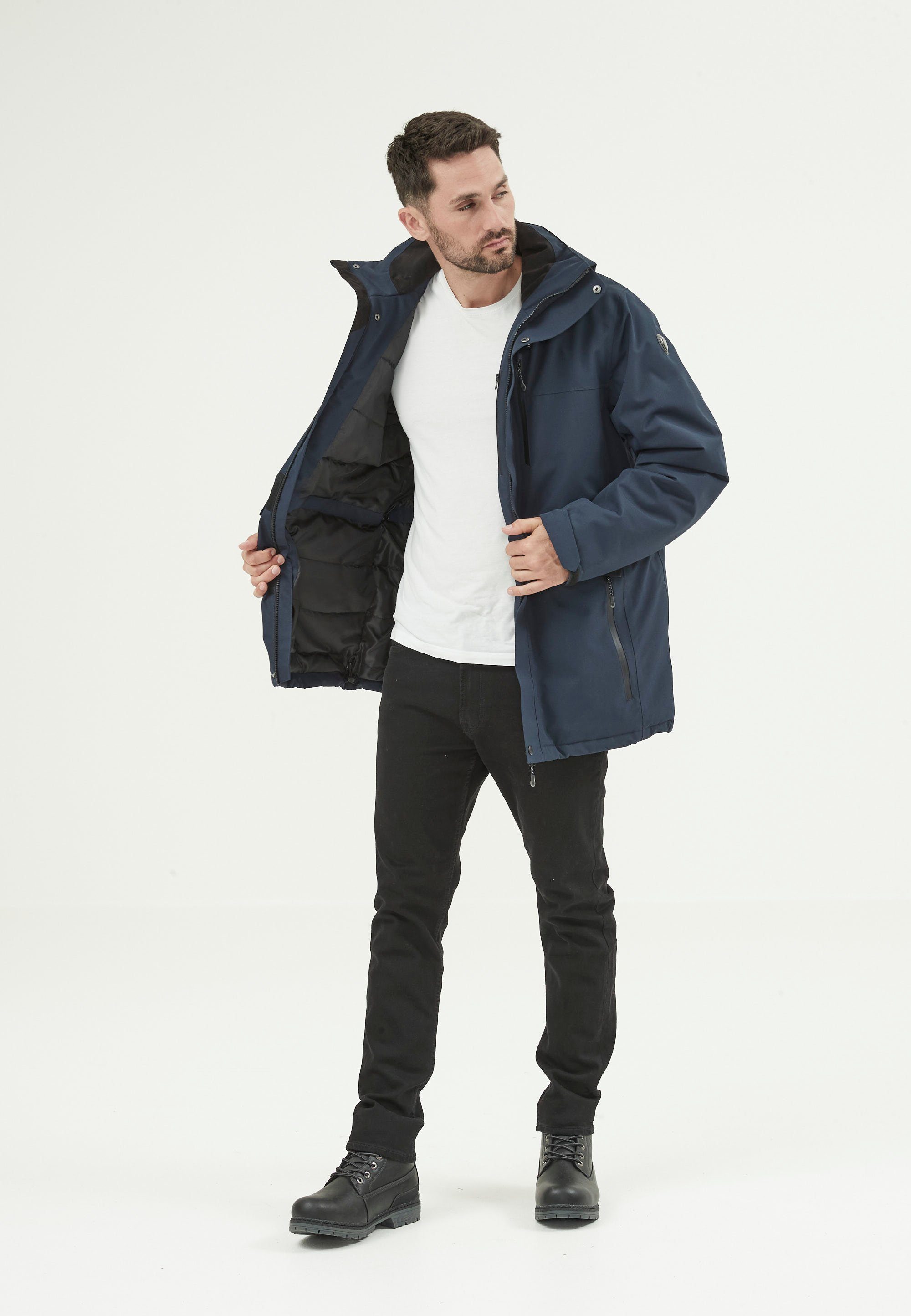 Langschnitt WHISTLER Parka mit blau komfortablem Buron