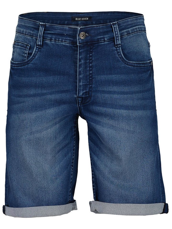 Blue Seven Bermudas 345041 Herren Jog Jeans Bermuda im 5-Pocket-Style - Jeans-Shorts Unifarben