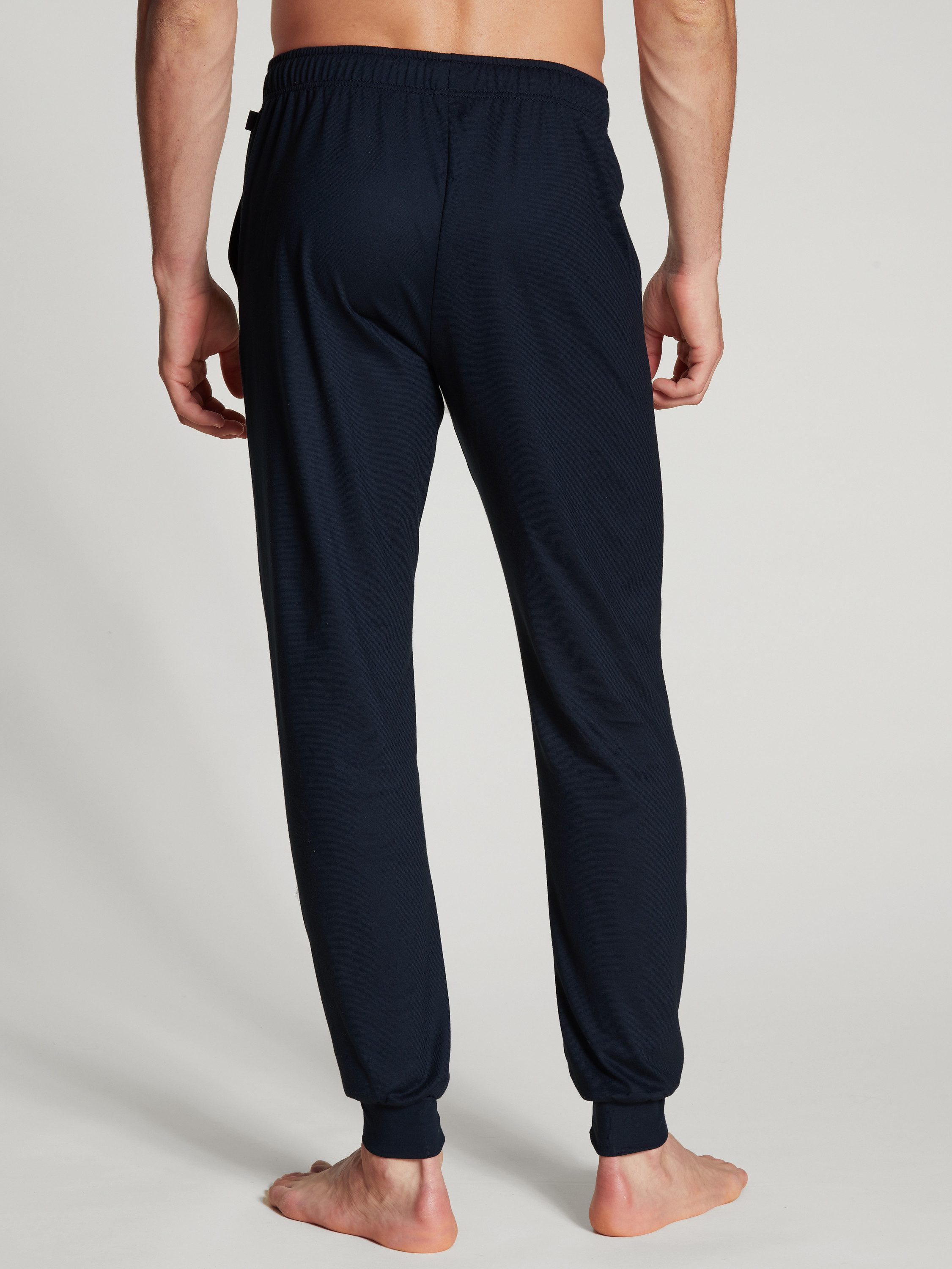 CALIDA Pyjamahose Remix Basic Sleep Herren (1-tlg) aus 100% Baumwolle, mit Seitentaschen