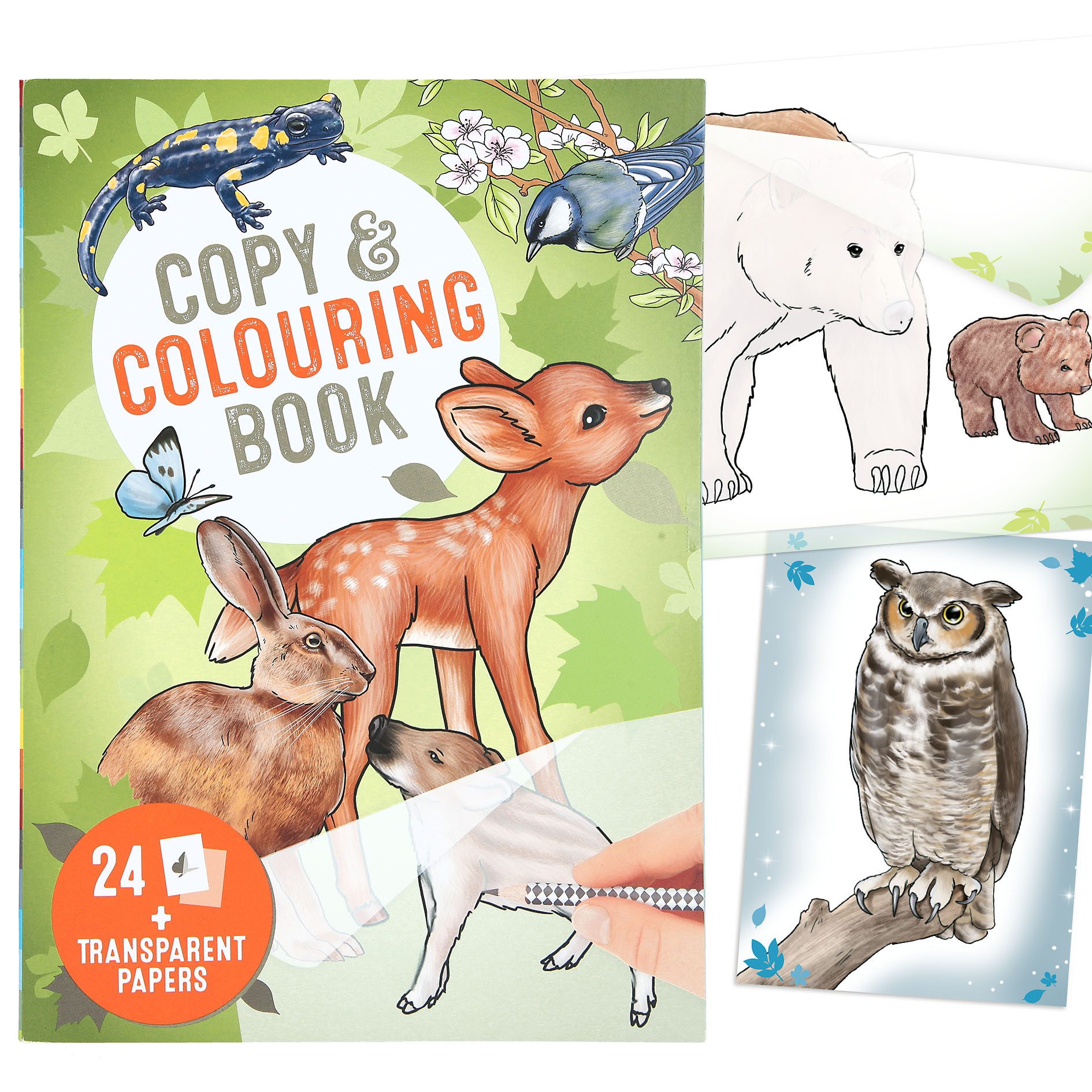 Depesche Malvorlage DEPESCHE Malbuch Copy & Colouring Book Wildtiere