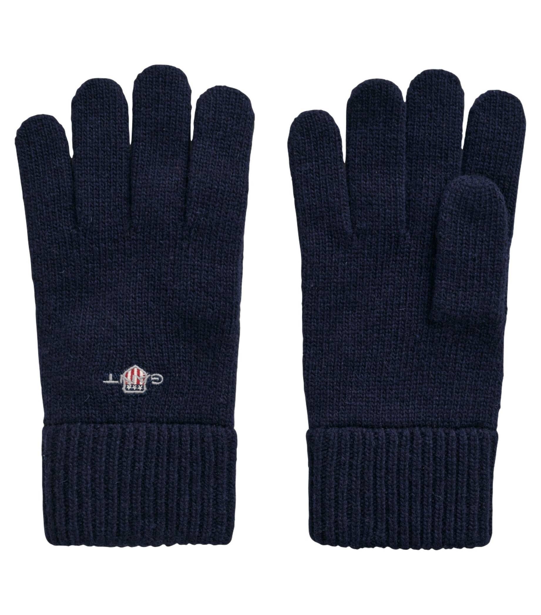 Gant Strickhandschuhe Herren Handschuhe mit Wolle marine (52) | Trainingshandschuhe