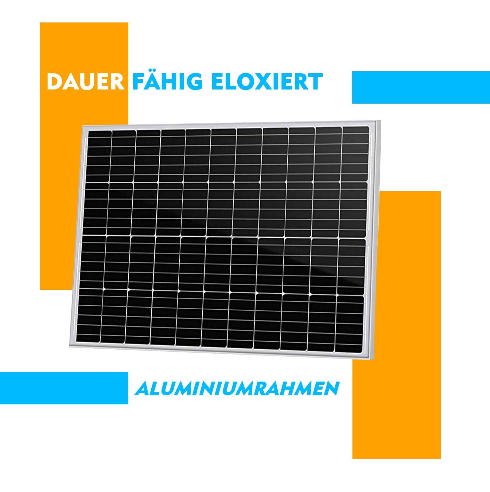 GLIESE Solarmodul 120W Solarmodul, geringem 60A Solarladeregler, 120,00 W, mit gewicht Monokristallin, Solarkabel), mit Kit Wirkungsgrad 60A hoher (Set, Solarpanel Kombination Laderegler, in