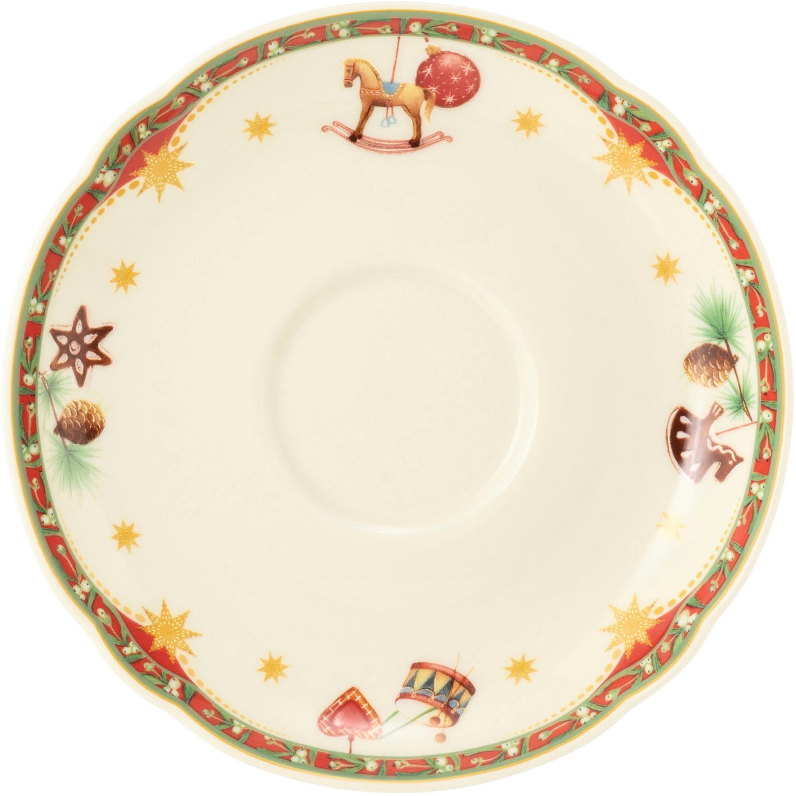 Seltmann Weiden Untertasse Marieluise - Weihnachtsnostalgie, (1 St), Kombi-Untertasse 15 cm