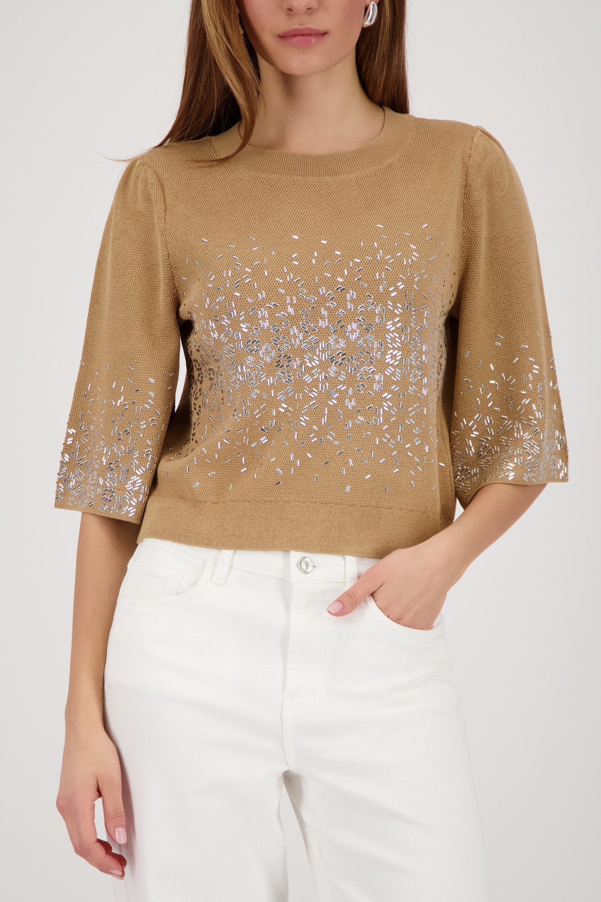 Monari Strandpullover Pullover biscotti