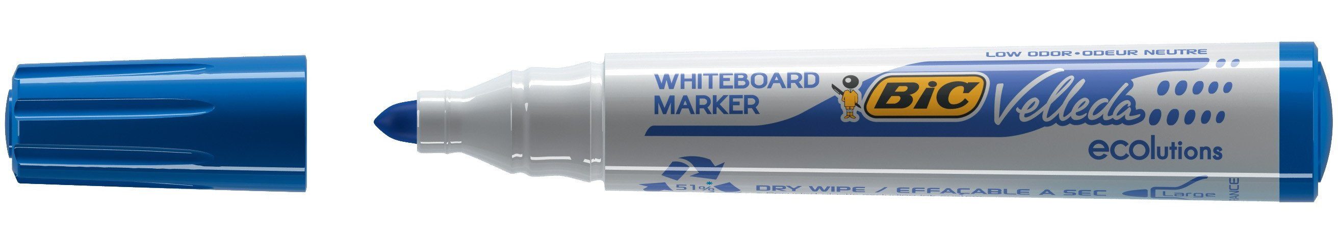 Neue Funktion! BIC Marker BIC Whiteboard Marker 1701 blau Velleda ECOlutions