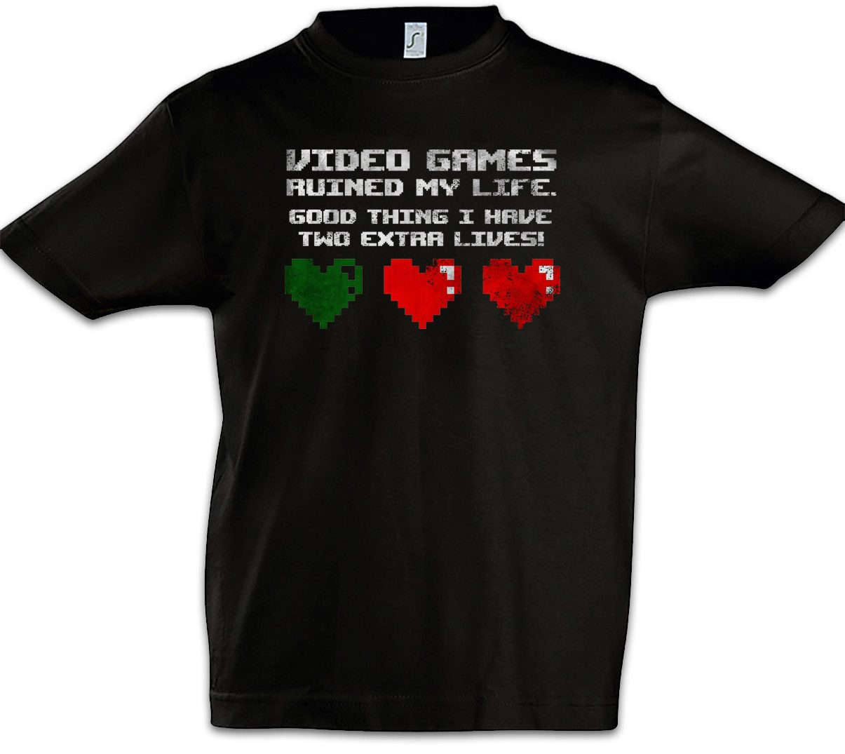 Print-Shirt Video Games Ruined My Life Kinder T-Shirt Gamer RPG Roleplay Games