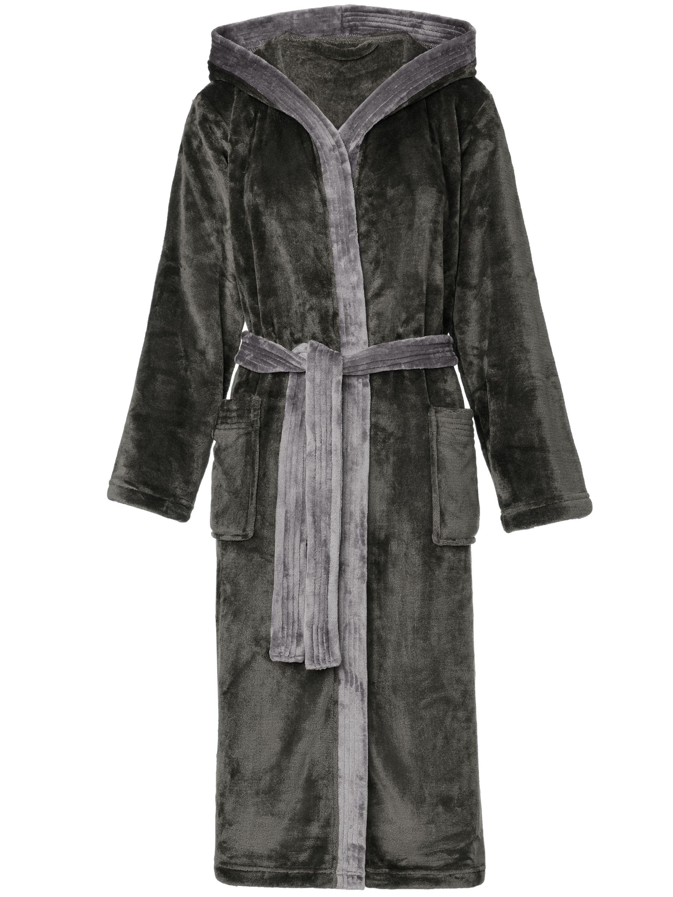 Bellivalini Bademantel Damen Bademantel lang mit Kapuze und Gürtel BLV50-16 günstig online kaufen