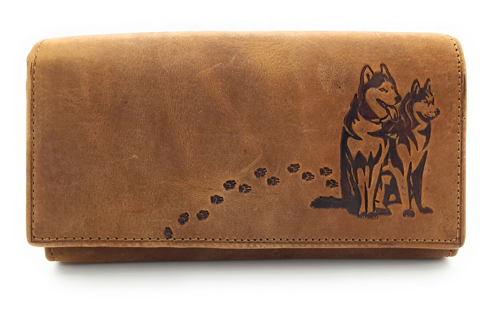 Geldbörse echt Leder Damen Portemonnaie mit RFID Schutz Husky