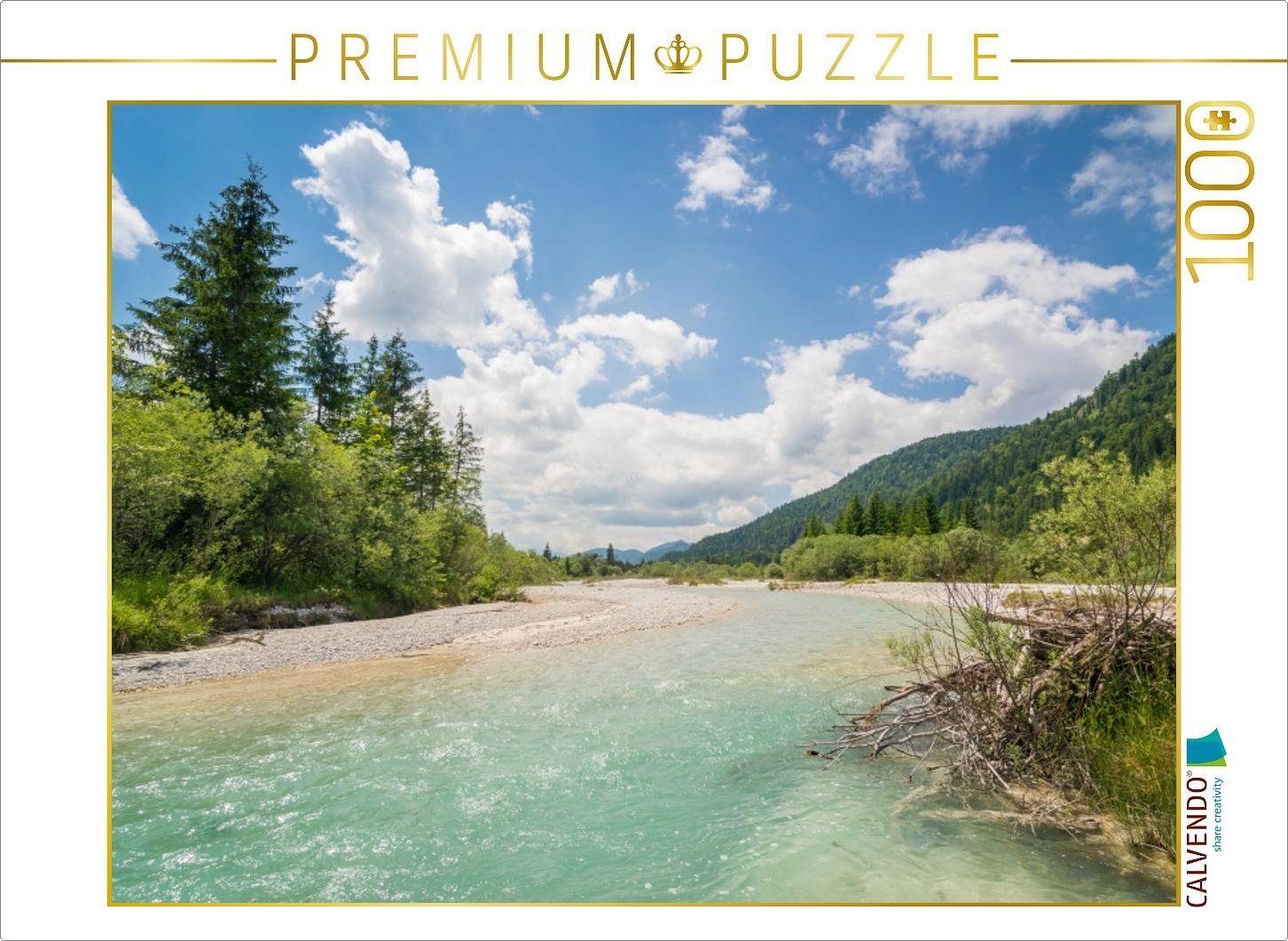 Puzzle CALVENDO Puzzle Sommer im Isartal 1000 Teile Lege-Größe 64 x 48 cm Foto-Puzzle Bild von Martin Wasilewski