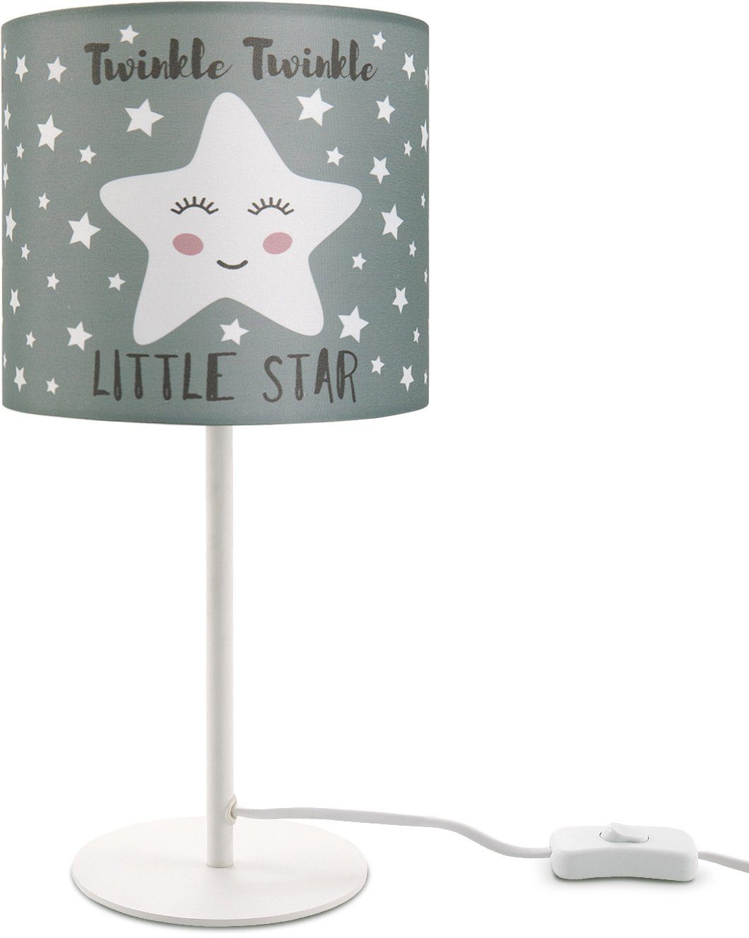 Paco Home Aleyna Sternen-Motiv, Kinderlampe Tischleuchte E14 Kinderzimmer Tischleuchte LED Leuchtmittel, Lampe 105, ohne