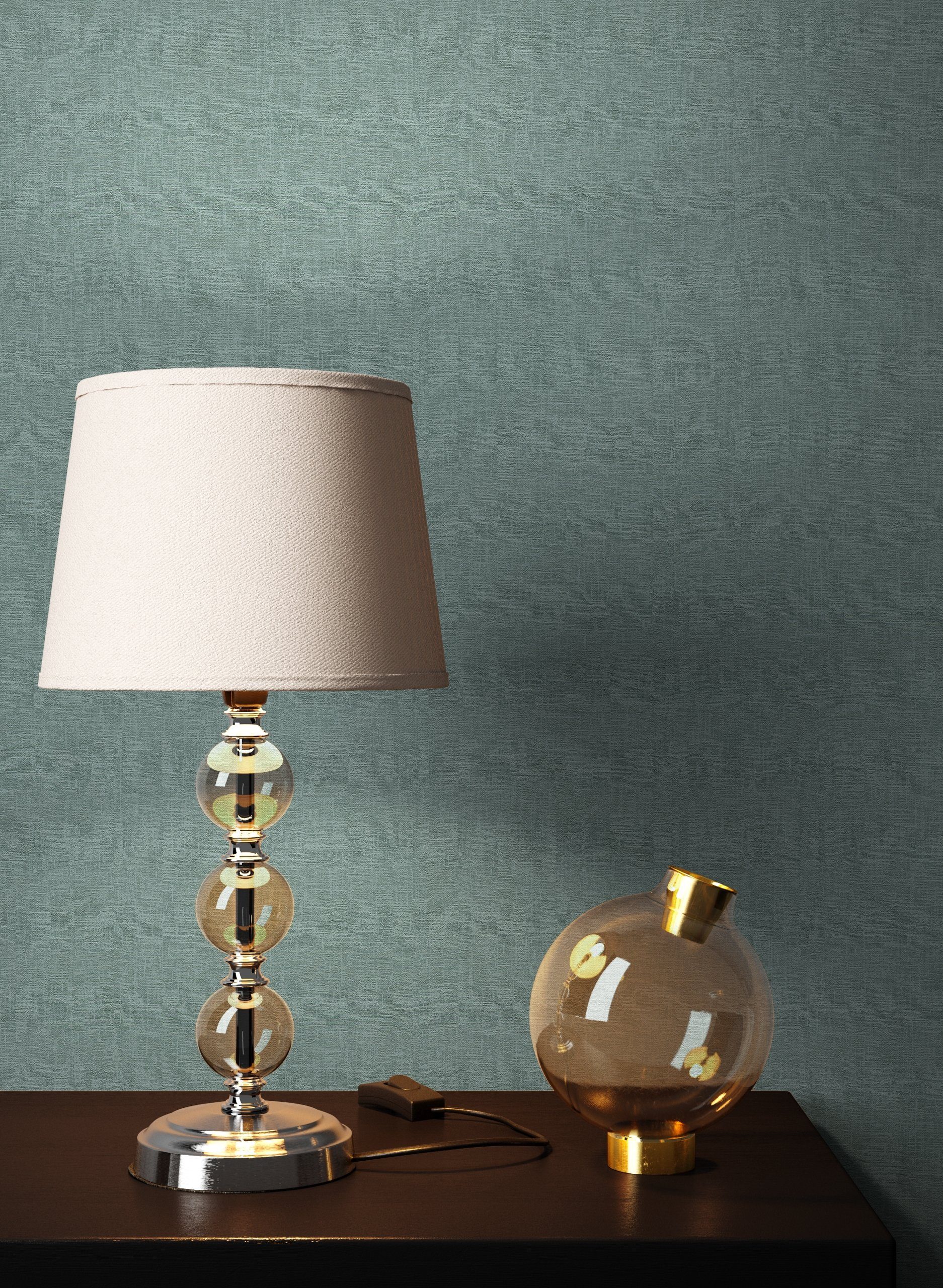 Newroom Vliestapete, Grün Tapete Struktur Modern günstig online kaufen