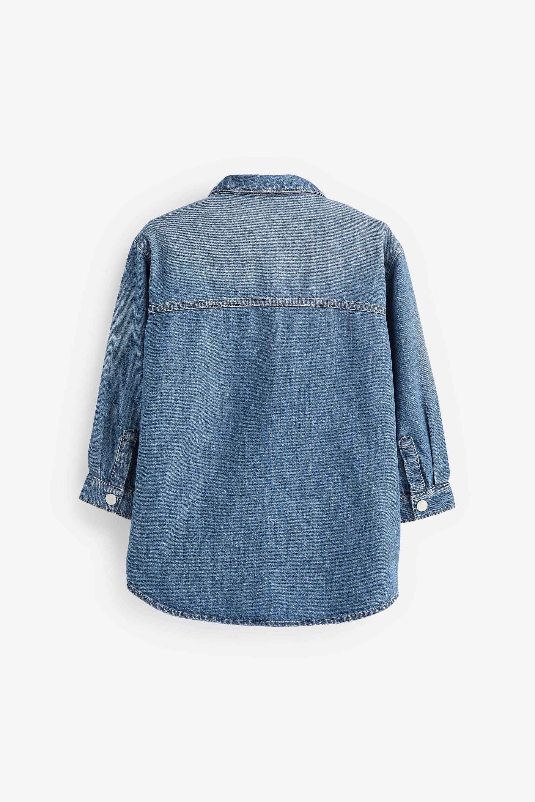 Oversize-Hemdjacke Denim Outdoorhemd (1-tlg) Blue Next