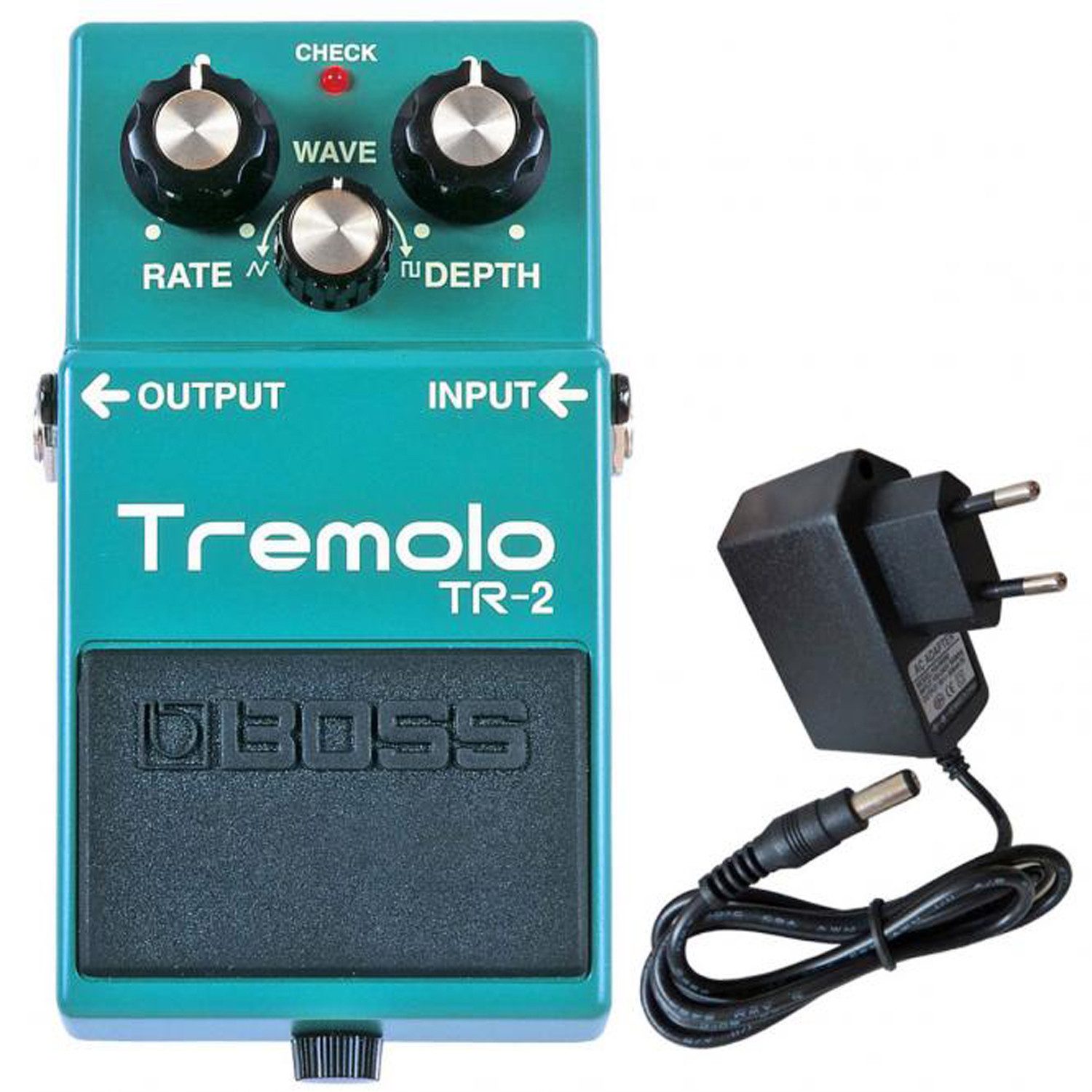 Boss by Roland E-Gitarre Boss TR-2 TRemolo Effekt-Pedal mit Netzteil