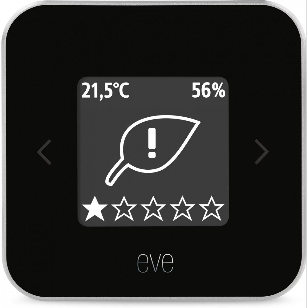 EVE Raumluft-Qualitätssensor Eve Room - Raumklima- /Luftqualitäts-Monitor - weiß/schwarz