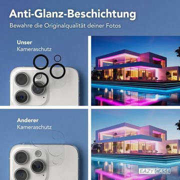 EAZY CASE Schutzfolie 2x Displayschutz iPhone 15 Pro Max + Kameraschutz, (2er Set), Display Schutzglas 6,7" Displayfolie Ultra Klar Schutz Glas Hartglas