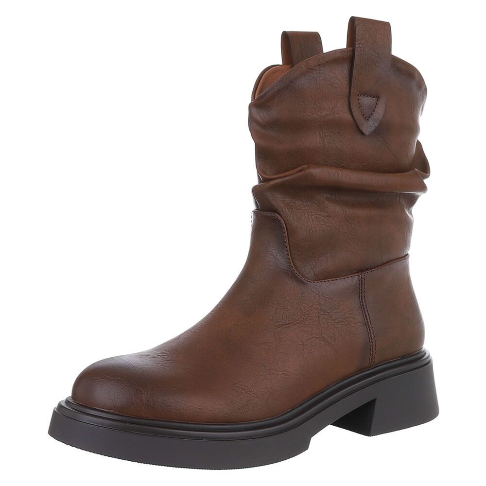Ital-Design Damen Freizeit Plateaustiefelette (87740206) Blockabsatz günstig online kaufen
