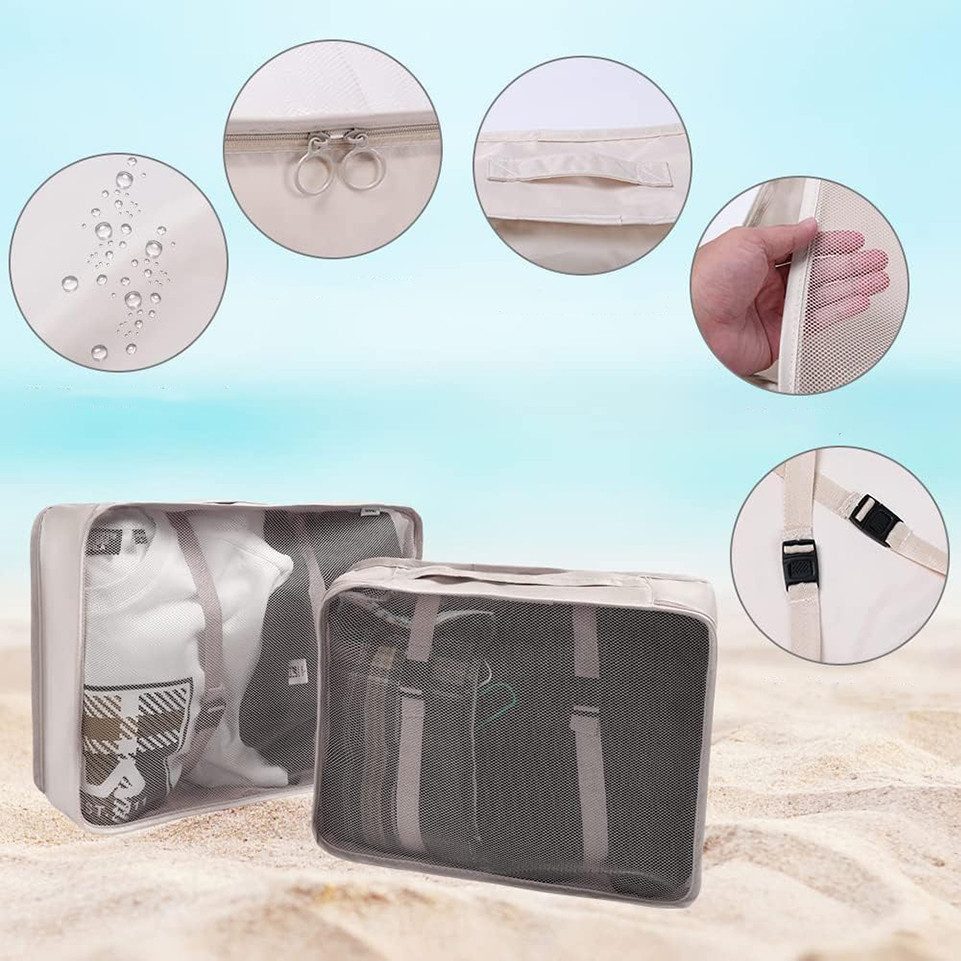 Diwzbyn Kofferorganizer 8 Teilige Packing Cubes Kleidertaschen Koffer Organizer (8-tlg)