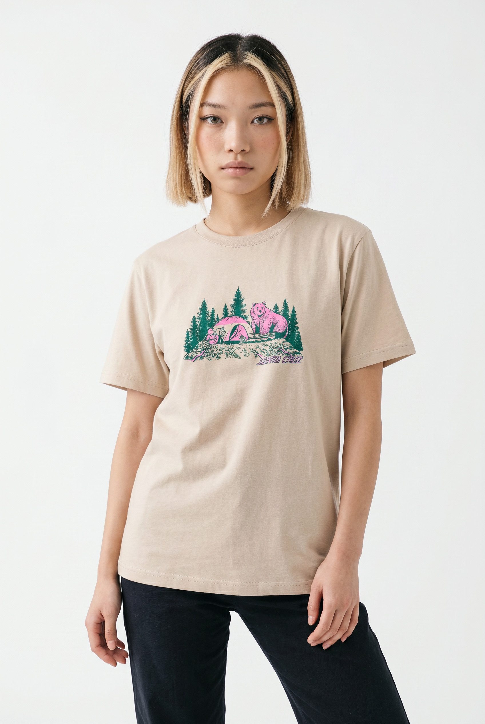 T-Shirt WOODLAND MINI STRIP FRONT T-SHIRT