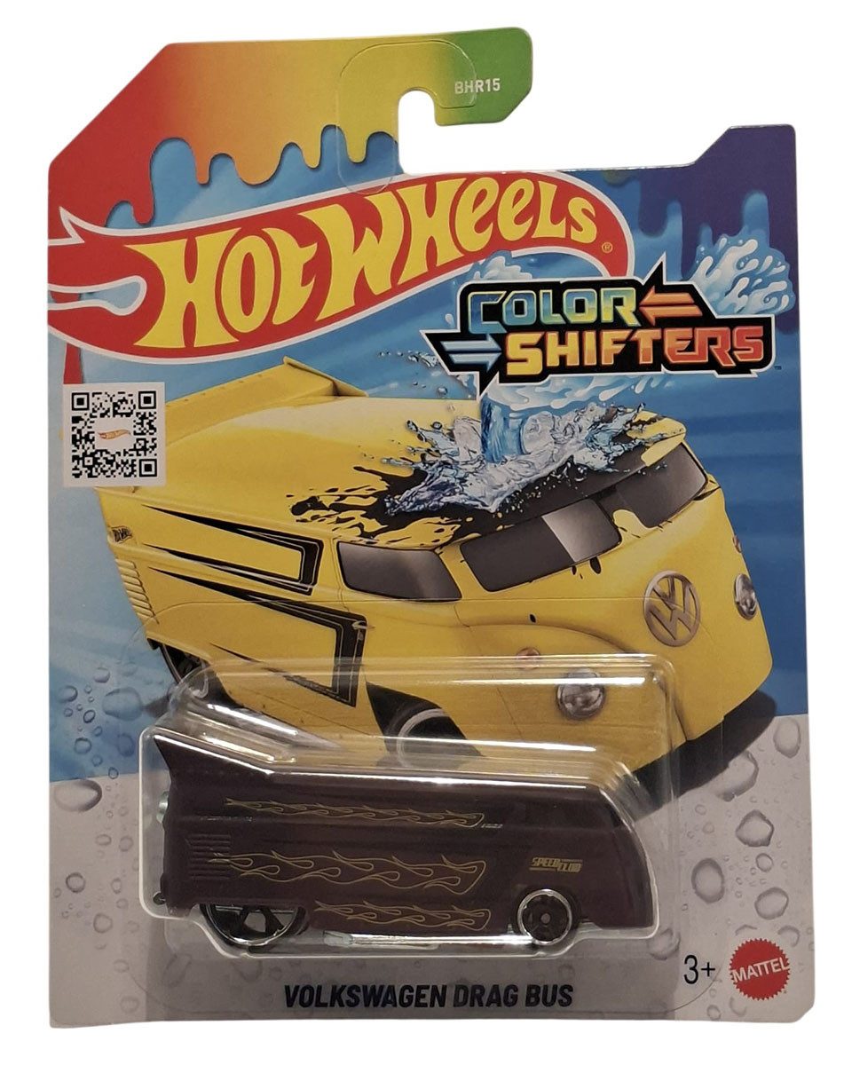 Hot Wheels Spielzeug-Auto Hot Wheels Color Shifters Volkswagen Drag Bus Farbwechselfunktion Auto