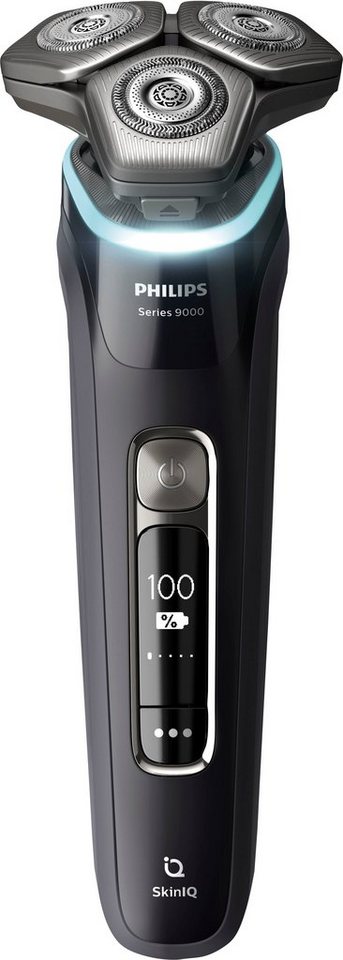 Philips Elektrorasierer Shaver Series 9000 S9976/55, integrierter  Präzisionstrimmer, 2 Reinigungskartuschen, Ladestand, Etui, mit SkinIQ  Technologie