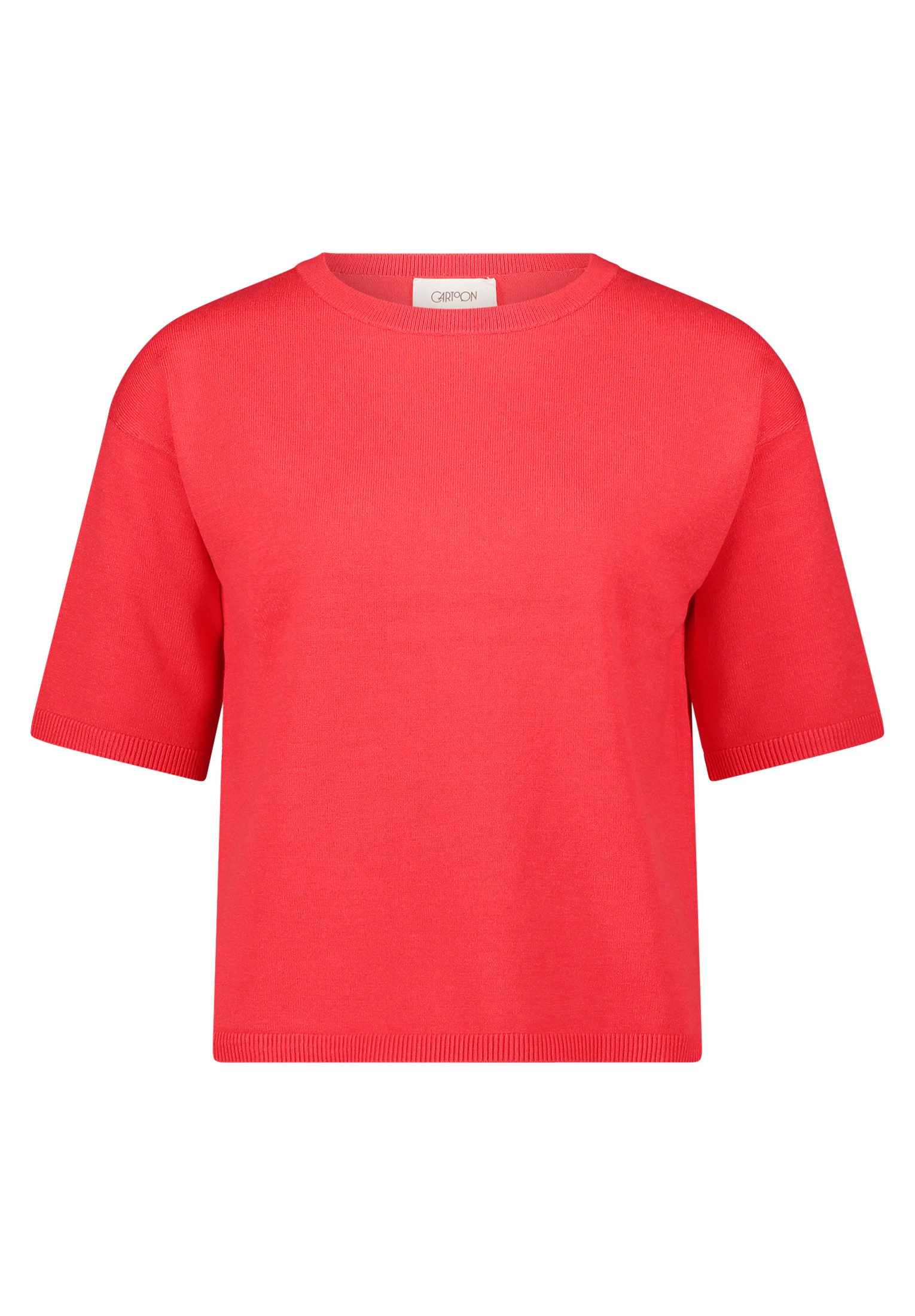 Cartoon Kurzarmshirt Damen mit Rundhalsausschnitt (1-tlg)