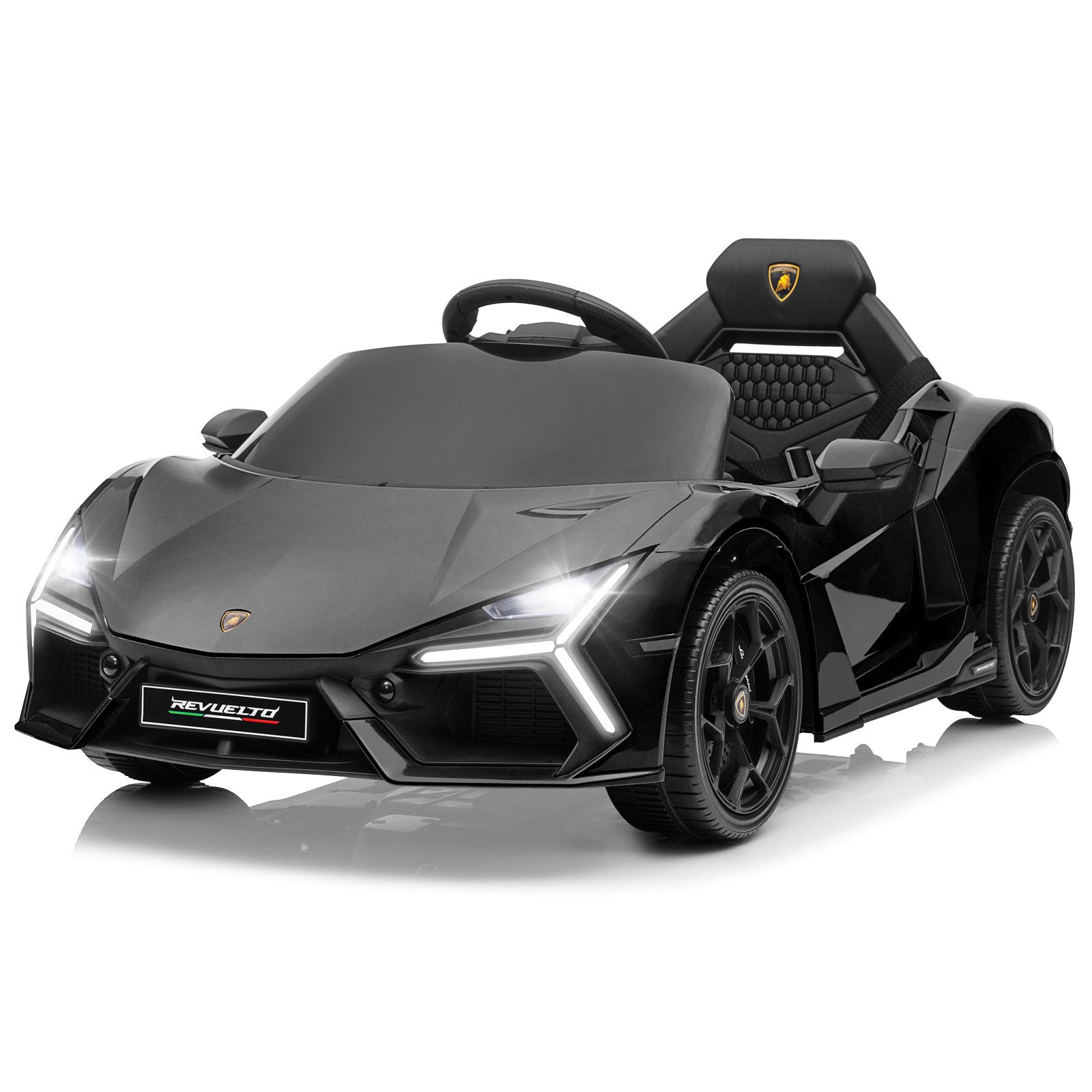 LALAHO Elektro-Kinderauto Kinder Elektroauto 12V 2.4GHz Fernbedienung, 12V 4.5Ah, 2.4GHz Fernbedienung, drei Geschwindigkeitsstufen