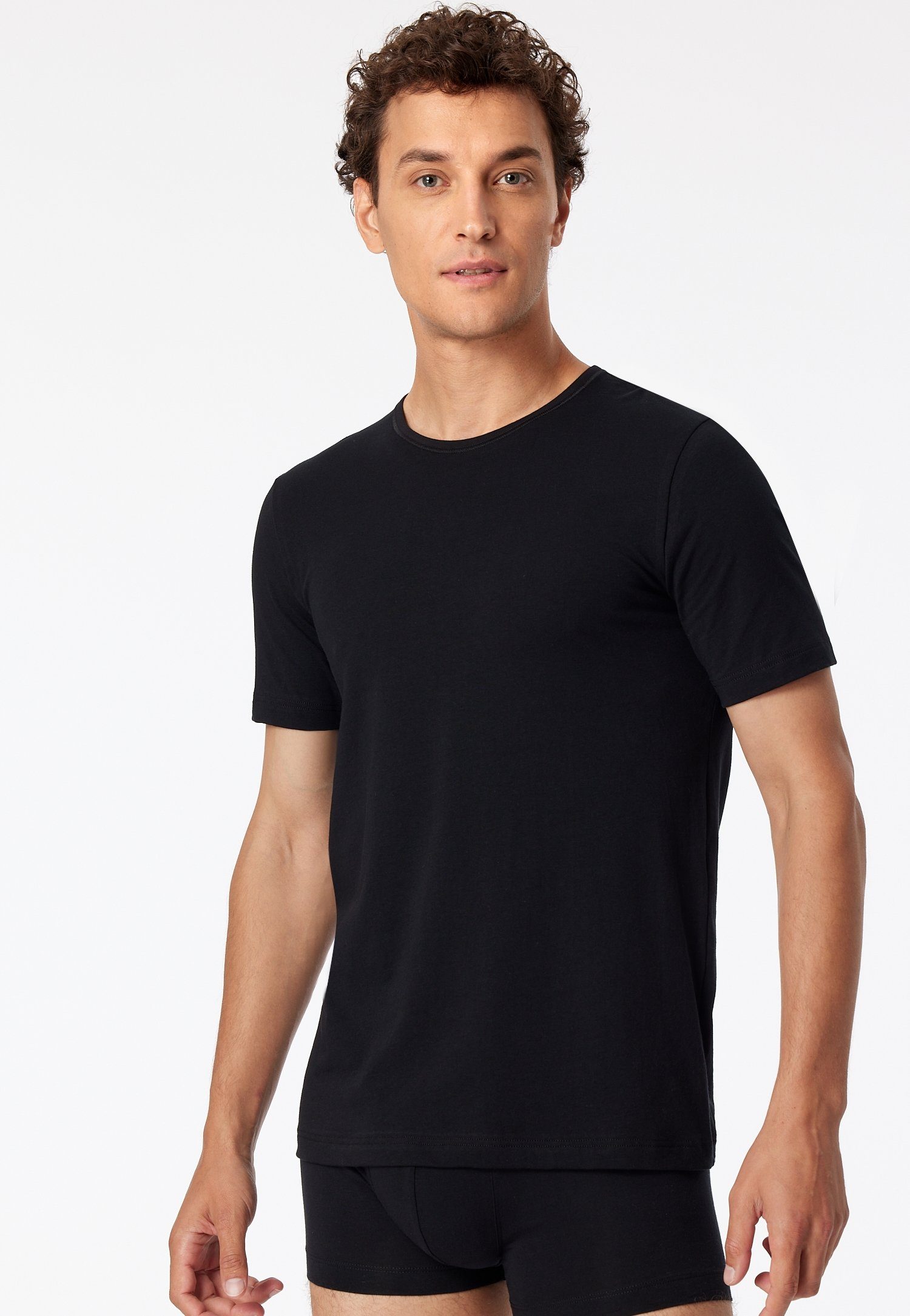 Schiesser T-Shirt "95/5" (2er-Pack) mit rundem günstig online kaufen