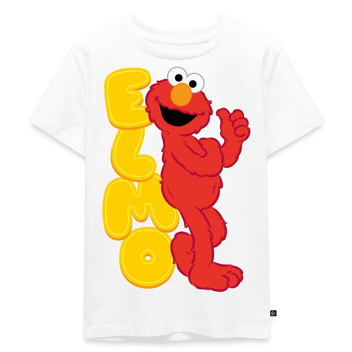 T-Shirt Sesamstraße Elmo Mit Schriftzug Kinder Premium T-Shirt