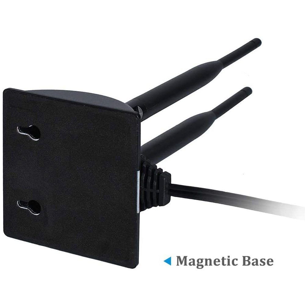 Bolwins L44C WiFi Antenne 3m Dualband 2.4/5.8GHz 2×6dBi RP-SMA Standfuß WLAN-Antenne (WLAN / 4G LTE, für Router, Hotspot & USB-Modem, Verstärkung: 12 dB), 2× 6 dBi Verstärkung, Dualband 2,4 & 5 GHz, externe WLAN/LTE Antenne